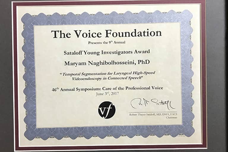 framed certificate 