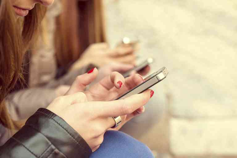 Women on cell phones