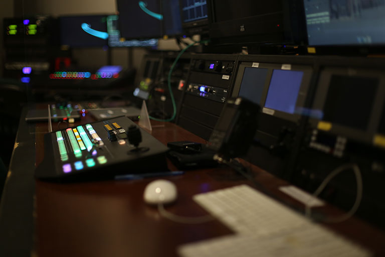 Camera running board and controls