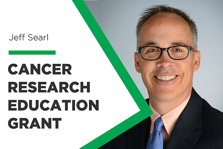 Photo of Jeff Searl, recipient of cancer research education grant