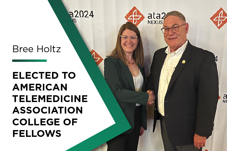 Bree Holtz with Chair of ATA's selection committee, Charles Doarn.